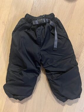 REI Black Kids Insulated Jogger Pants with Elastic Waist